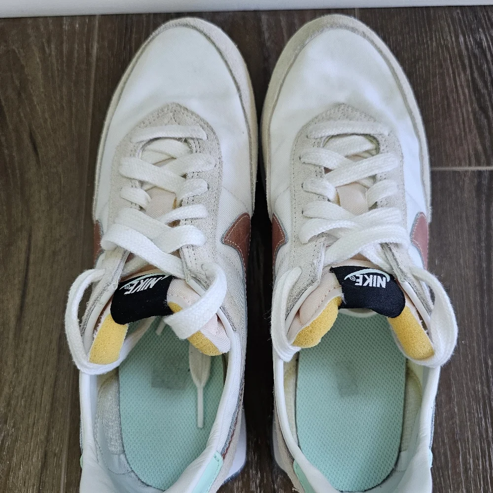 Nike Waffle Trainer 2 GS 'White Mint Copper Youth Sz 6.5Y #DC6477 102 - Picture 11 of 16